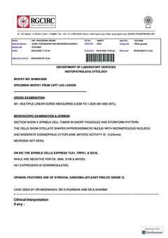 Histopathology: core biopsy B/6802/2026